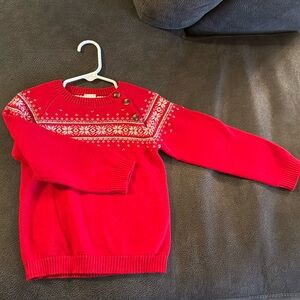 Edgehill Collection. 3T. Red. Festive Sweater.